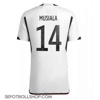 Billiga Tyskland Jamal Musiala #14 Hemma fotbollskläder VM 2022 Kortärmad